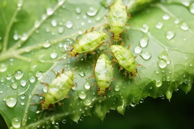 Plaga de pulgón en plantas Plaga de pulgón en plantas